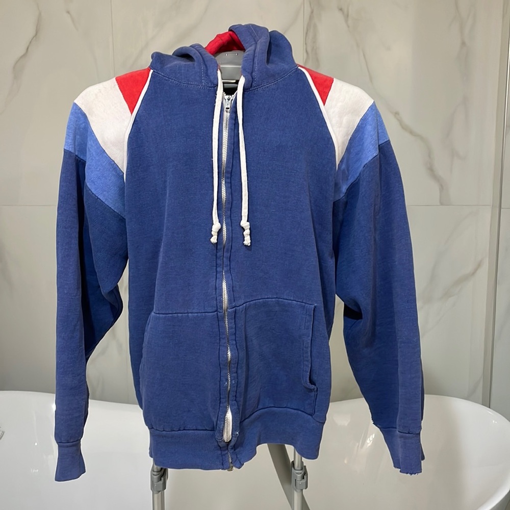 Vintage Rare Fruit of the Loom Hooded Sweatshirt Size S
